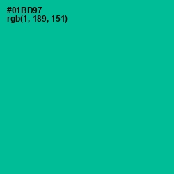 #01BD97 - Persian Green Color Image