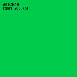 #01CB4B - Malachite Color Image