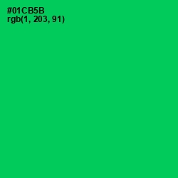 #01CB5B - Malachite Color Image