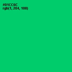 #01CC6C - Malachite Color Image
