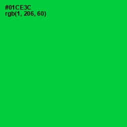 #01CE3C - Green Color Image