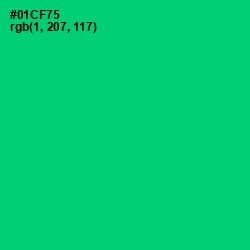 #01CF75 - Malachite Color Image