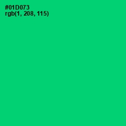 #01D073 - Malachite Color Image