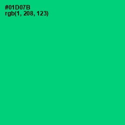 #01D07B - Malachite Color Image