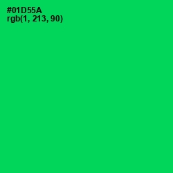 #01D55A - Malachite Color Image