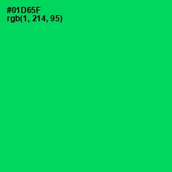 #01D65F - Malachite Color Image