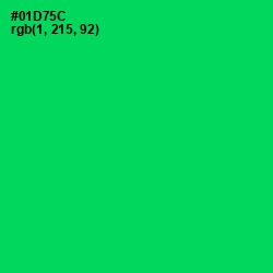 #01D75C - Malachite Color Image