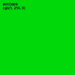 #01D809 - Green Color Image