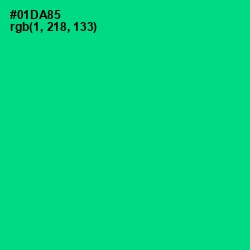 #01DA85 - Caribbean Green Color Image