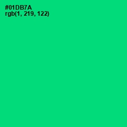 #01DB7A - Spring Green Color Image