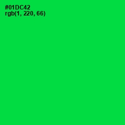 #01DC42 - Malachite Color Image