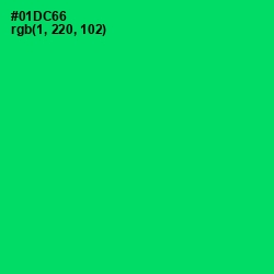 #01DC66 - Malachite Color Image