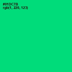 #01DC7B - Spring Green Color Image