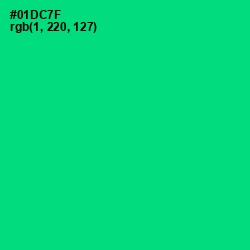 #01DC7F - Spring Green Color Image