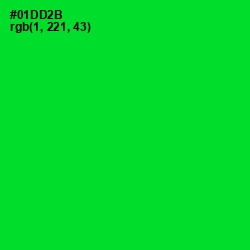 #01DD2B - Green Color Image