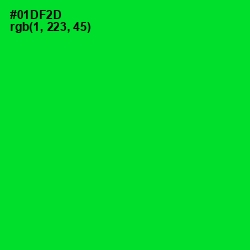 #01DF2D - Green Color Image