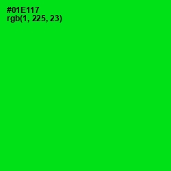 #01E117 - Green Color Image