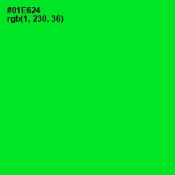 #01E624 - Green Color Image