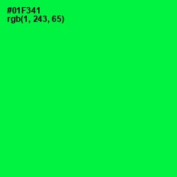 #01F341 - Malachite Color Image