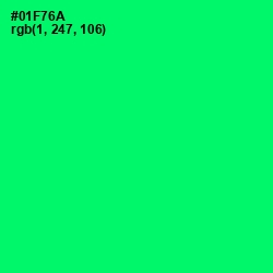 #01F76A - Spring Green Color Image