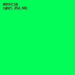 #01FC58 - Malachite Color Image