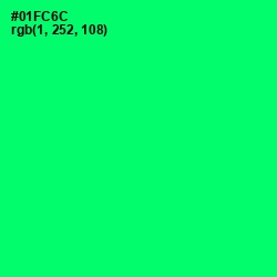 #01FC6C - Spring Green Color Image