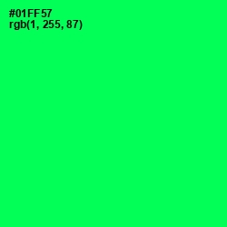 #01FF57 - Malachite Color Image