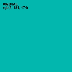 #02B8AE - Persian Green Color Image