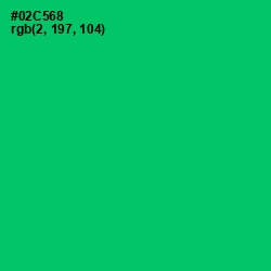 #02C568 - Malachite Color Image