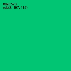 #02C573 - Malachite Color Image