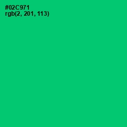 #02C971 - Malachite Color Image