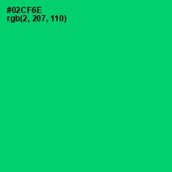 #02CF6E - Malachite Color Image