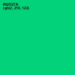 #02D27A - Malachite Color Image