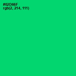 #02D66F - Malachite Color Image