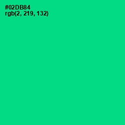 #02DB84 - Caribbean Green Color Image