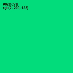#02DC7B - Spring Green Color Image
