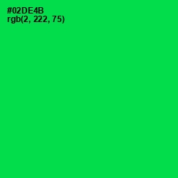 #02DE4B - Malachite Color Image