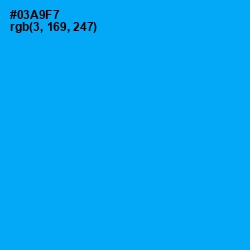 #03A9F7 - Cerulean Color Image