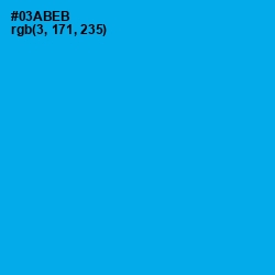 #03ABEB - Cerulean Color Image