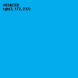 #03ACED - Cerulean Color Image