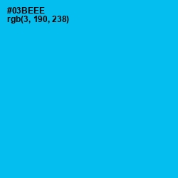 #03BEEE - Cerulean Color Image