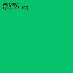#03C46C - Malachite Color Image