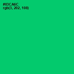 #03CA6C - Malachite Color Image