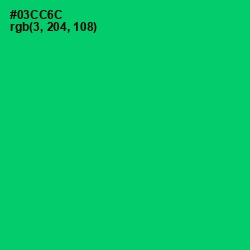#03CC6C - Malachite Color Image