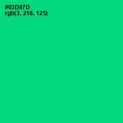 #03D87D - Spring Green Color Image