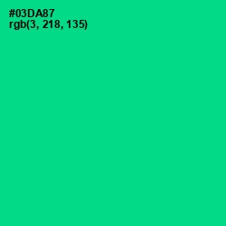 #03DA87 - Caribbean Green Color Image