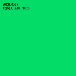 #03DC67 - Malachite Color Image