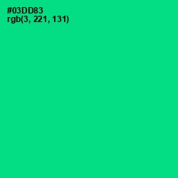 #03DD83 - Caribbean Green Color Image