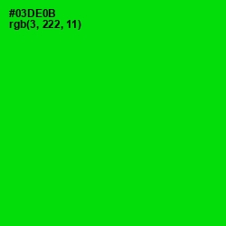 #03DE0B - Green Color Image