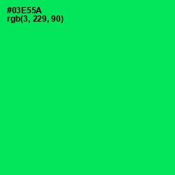 #03E55A - Malachite Color Image